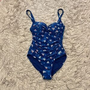 Niptuck sailboats one piece swimsuit size 6